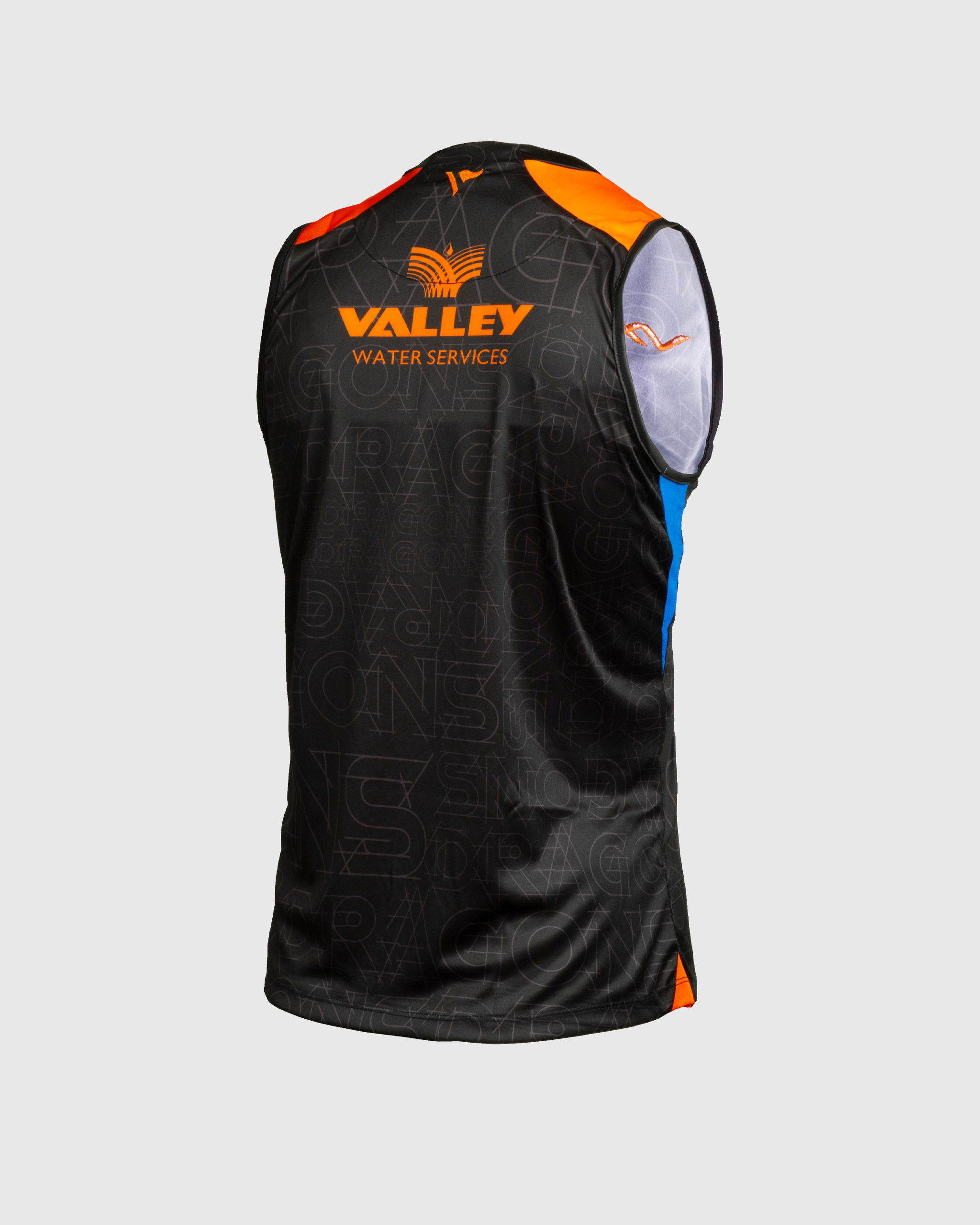 Dragons RFC 25/26 Vertex Training Vest Black/Bright Orange/Royal