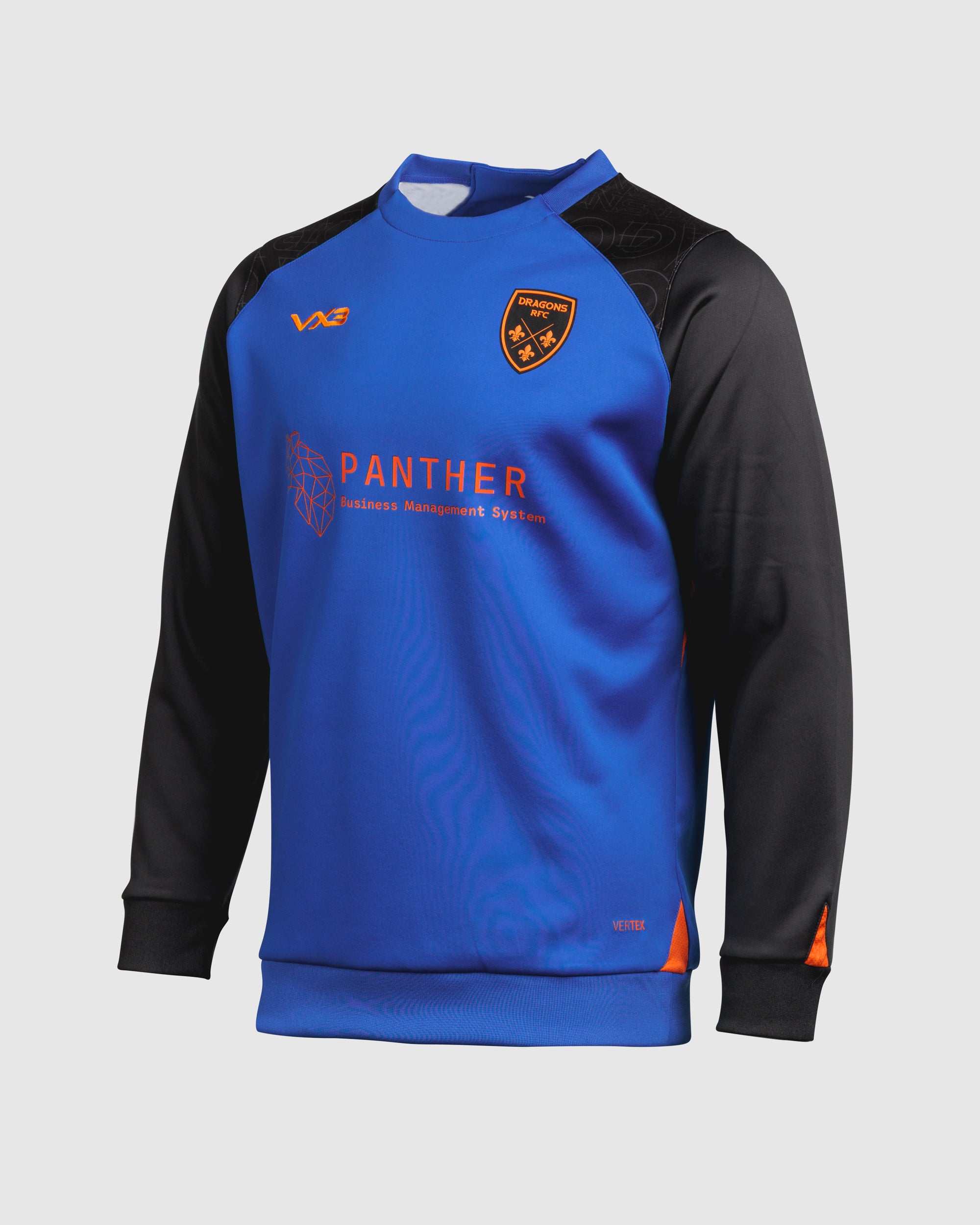 Dragons RFC 25/26 Vertex Training Sweatshirt Youth Royal/Black/Bright Orange