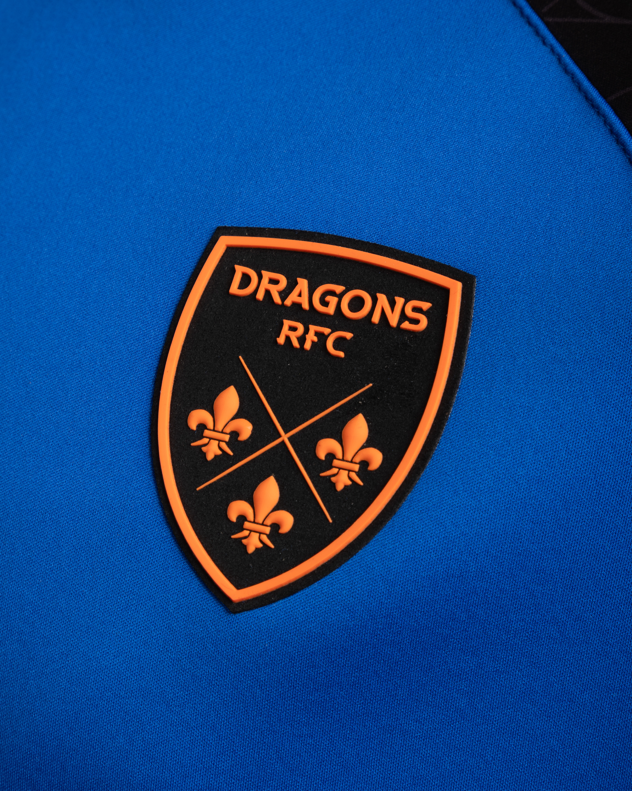 Dragons RFC 25/26 Vertex Training Hoodie Royal/Black/Bright Orange