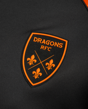 Dragons RFC 25/26 Vertex Zip Up Hoodie Black/Bright Orange/Royal
