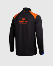 Dragons RFC 25/26 Vertex Half Zip Top Black/Bright Orange/Royal