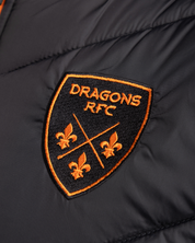 Dragons RFC 25/26 Ventus Gilet Black/Bright Orange