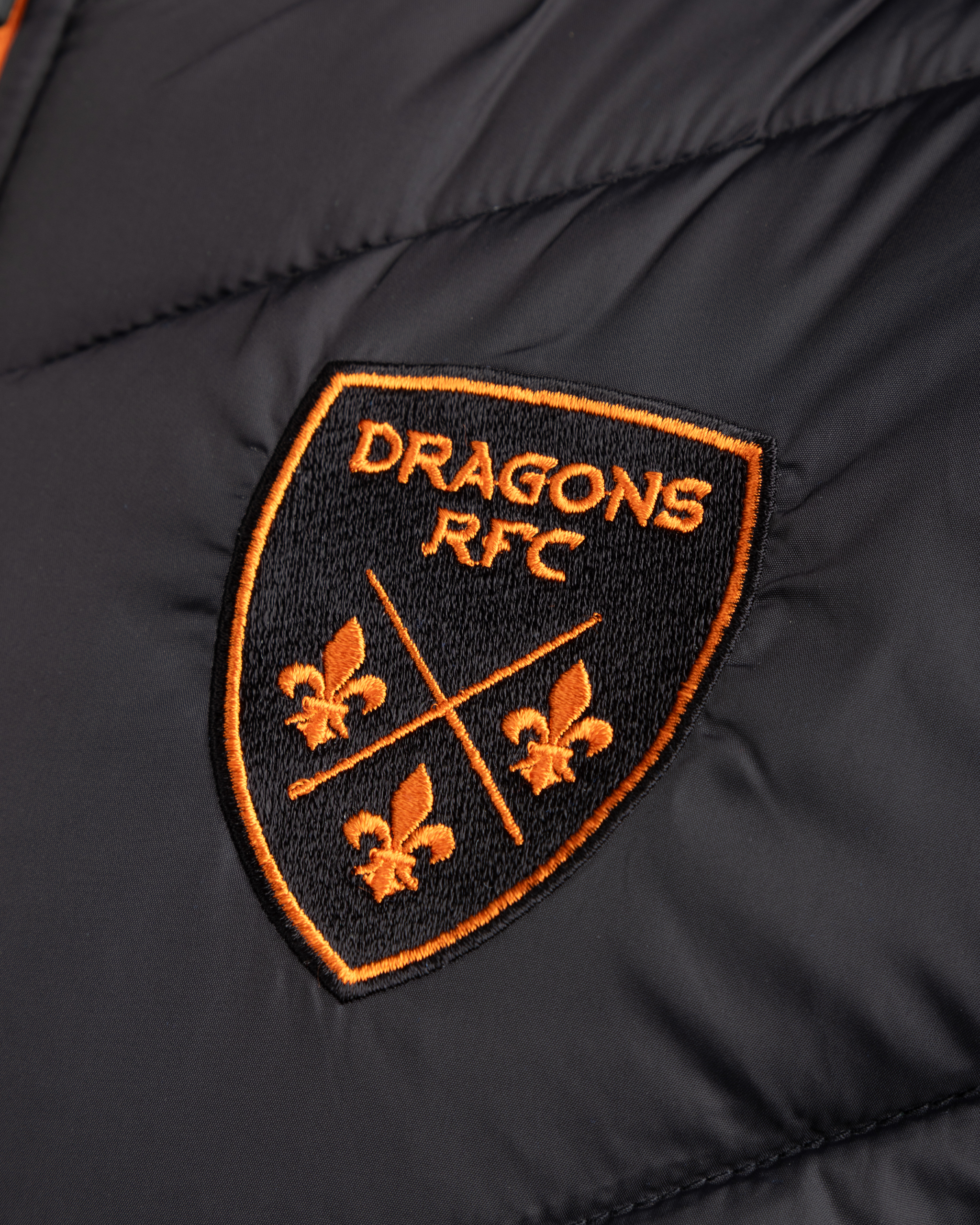 Dragons RFC 25/26 Ventus Gilet Black/Bright Orange