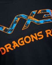 Dragons RFC 25/26 Invicta Tee Black/Bright Orange