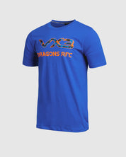 Dragons RFC 25/26 Invicta Tee Youth Royal/Bright Orange