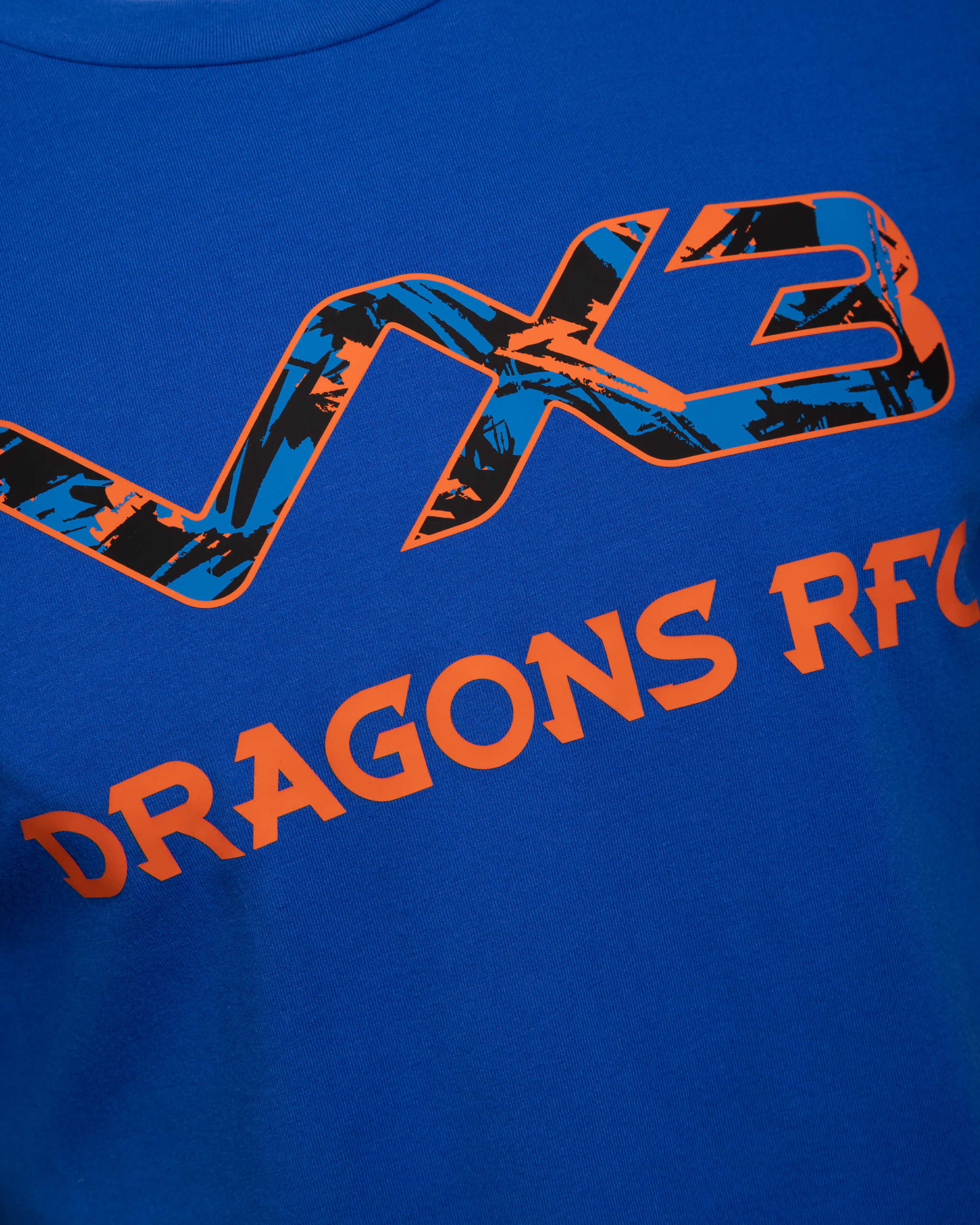 Dragons RFC 25/26 Invicta Tee Youth Royal/Bright Orange