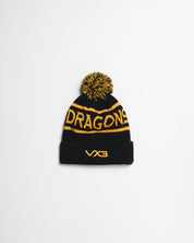 Dragons RFC 25/26 Bobble Hat Black/Amber