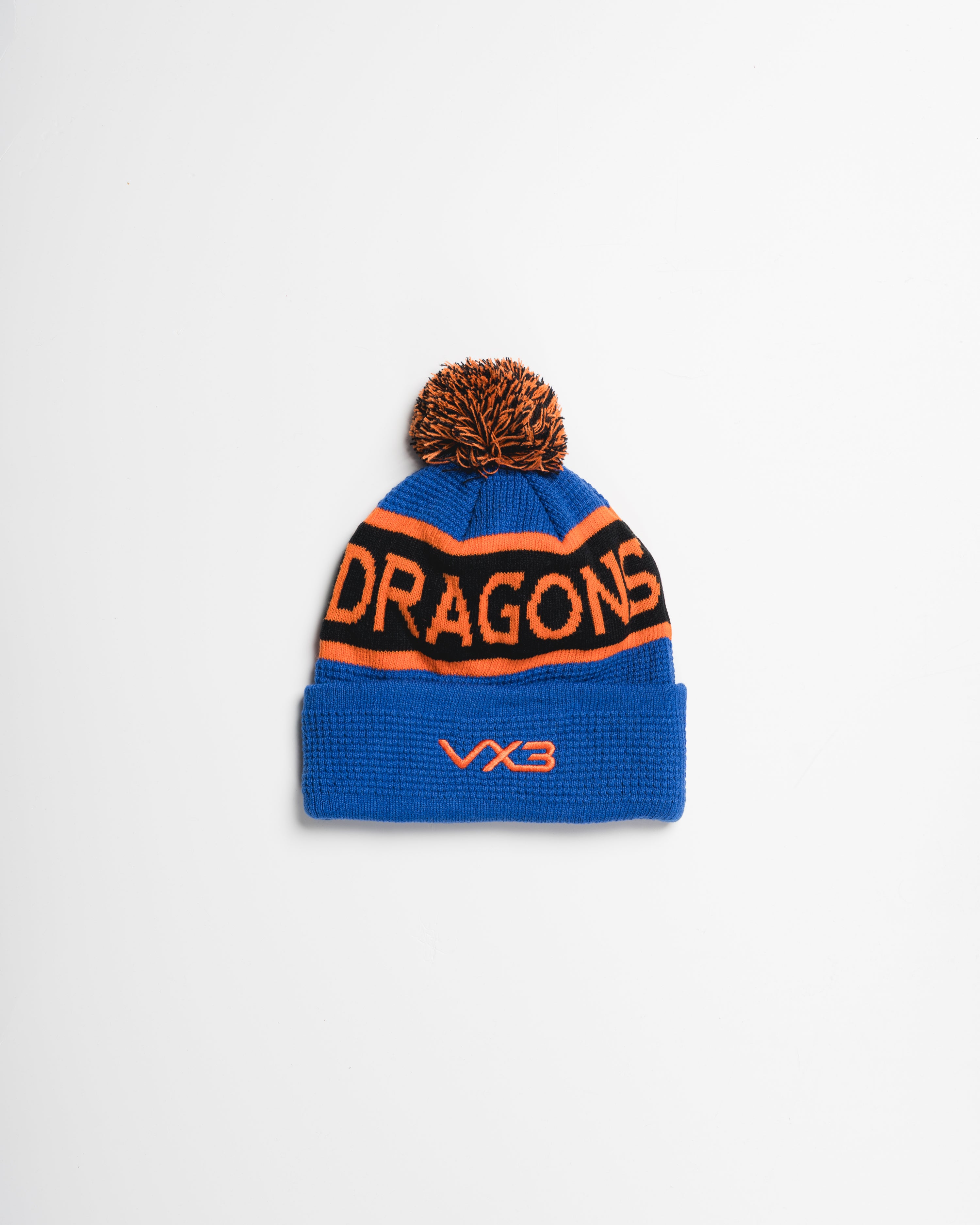 Dragons RFC 25/26 Bobble Hat Royal/Bright Orange