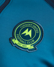 Torquay United FC 25/26 Vertex Half Zip Top Youth Lyons Blue/Navy/Fluro Yellow