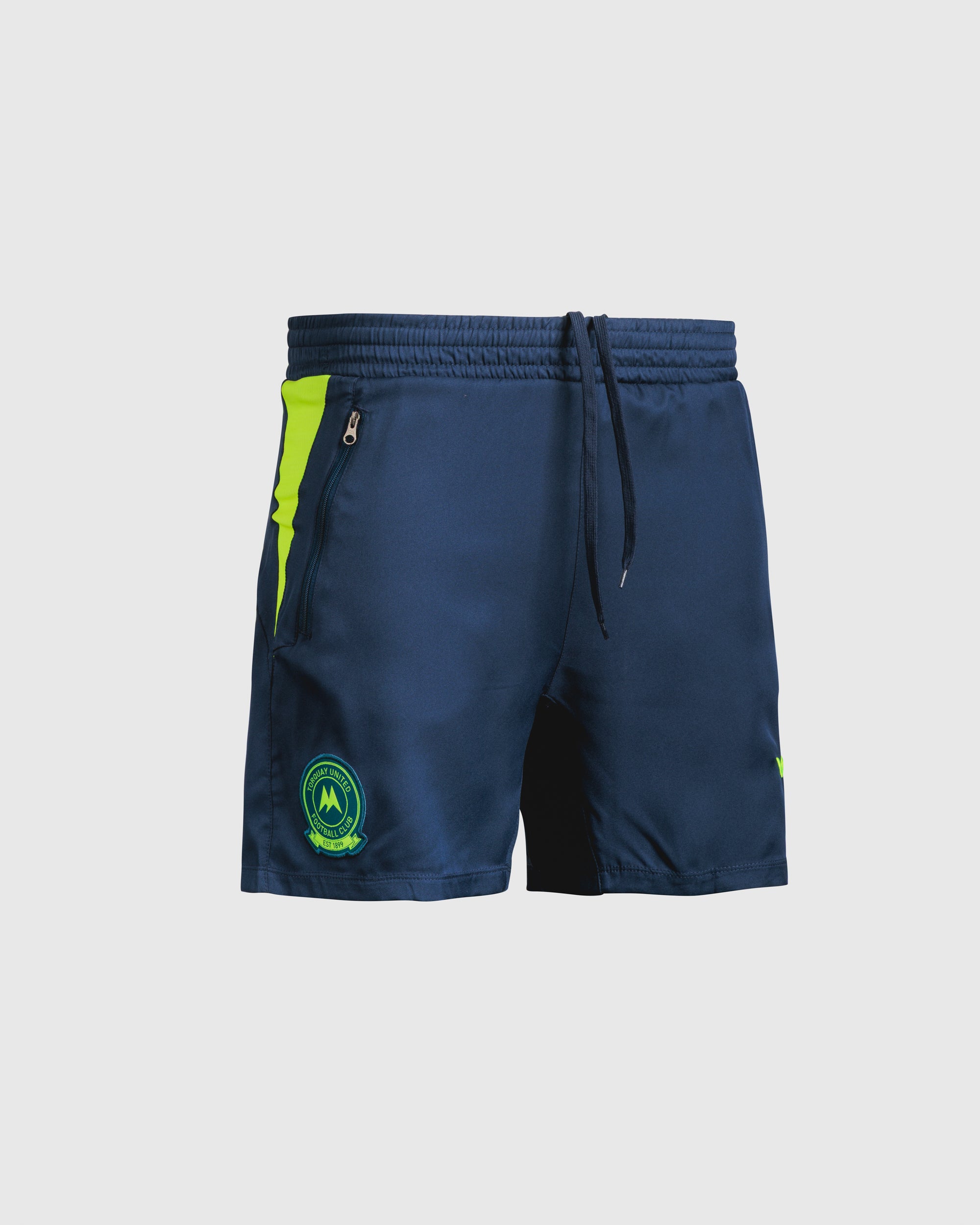 Torquay United FC 25/26 Vertex Gym Short Youth - Navy/Fluro Yellow