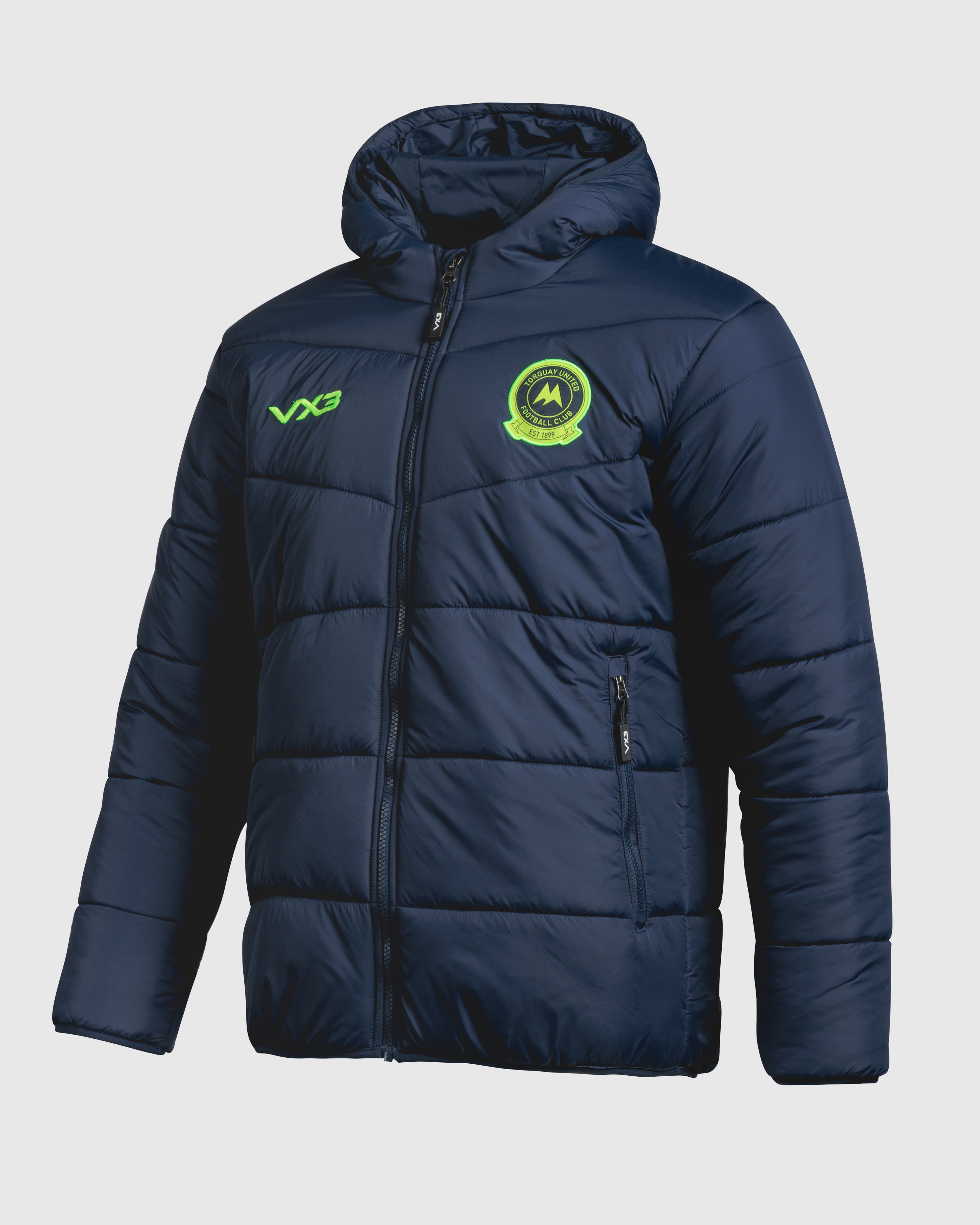 Torquay United FC 25/26 Lorica Jacket Womens Navy/Fluro Yellow