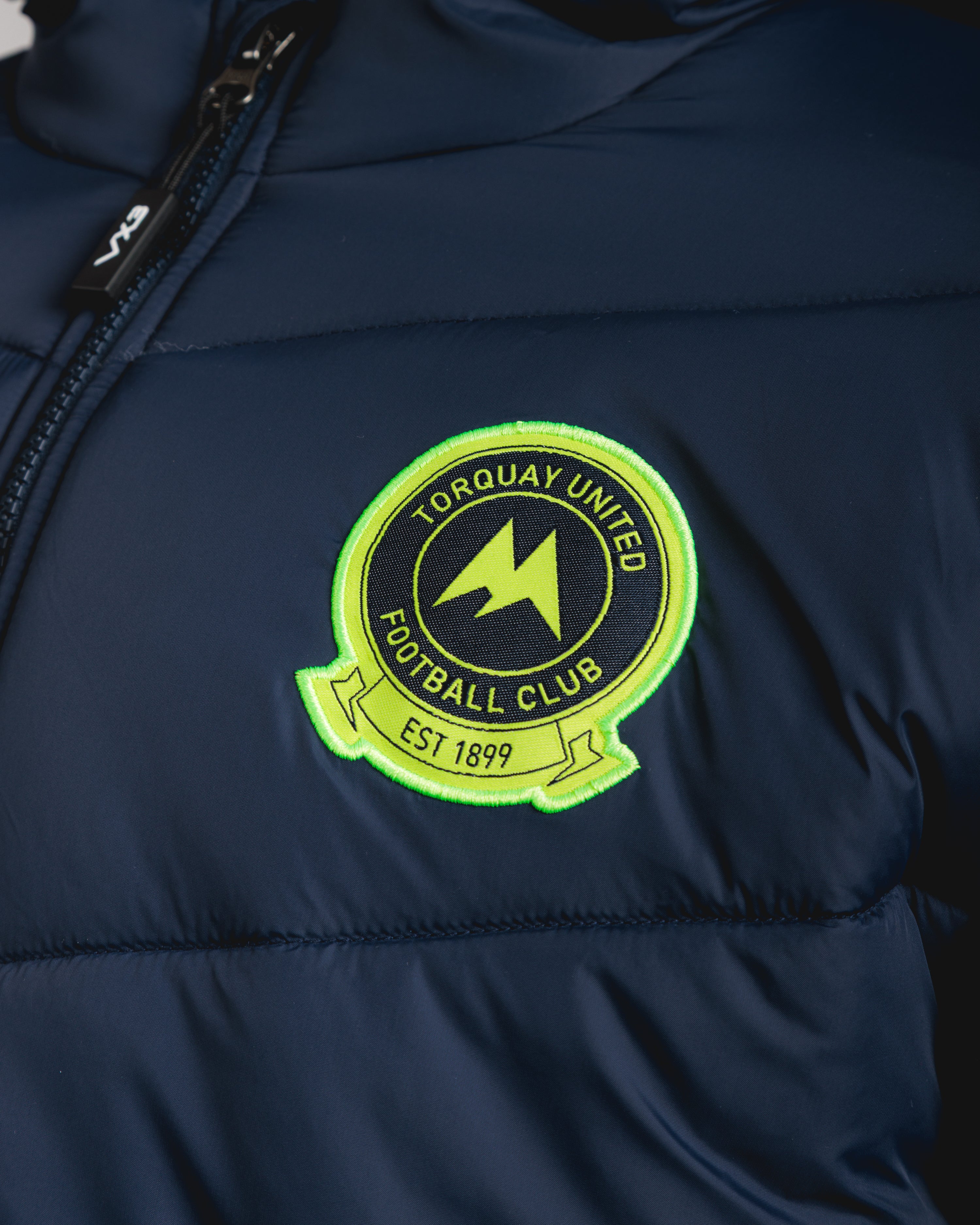 Torquay United FC 25/26 Lorica Jacket Womens Navy/Fluro Yellow