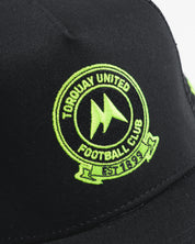 Torquay United FC 25/26 Trucker Cap Black/Fluro Yellow