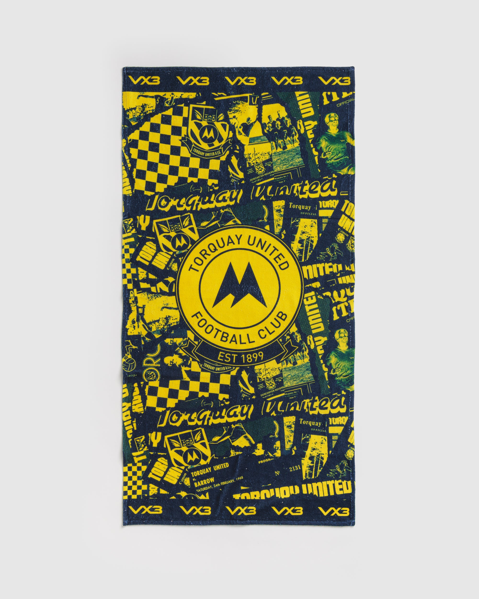 Torquay United FC 25/26 Towel Navy/Yellow