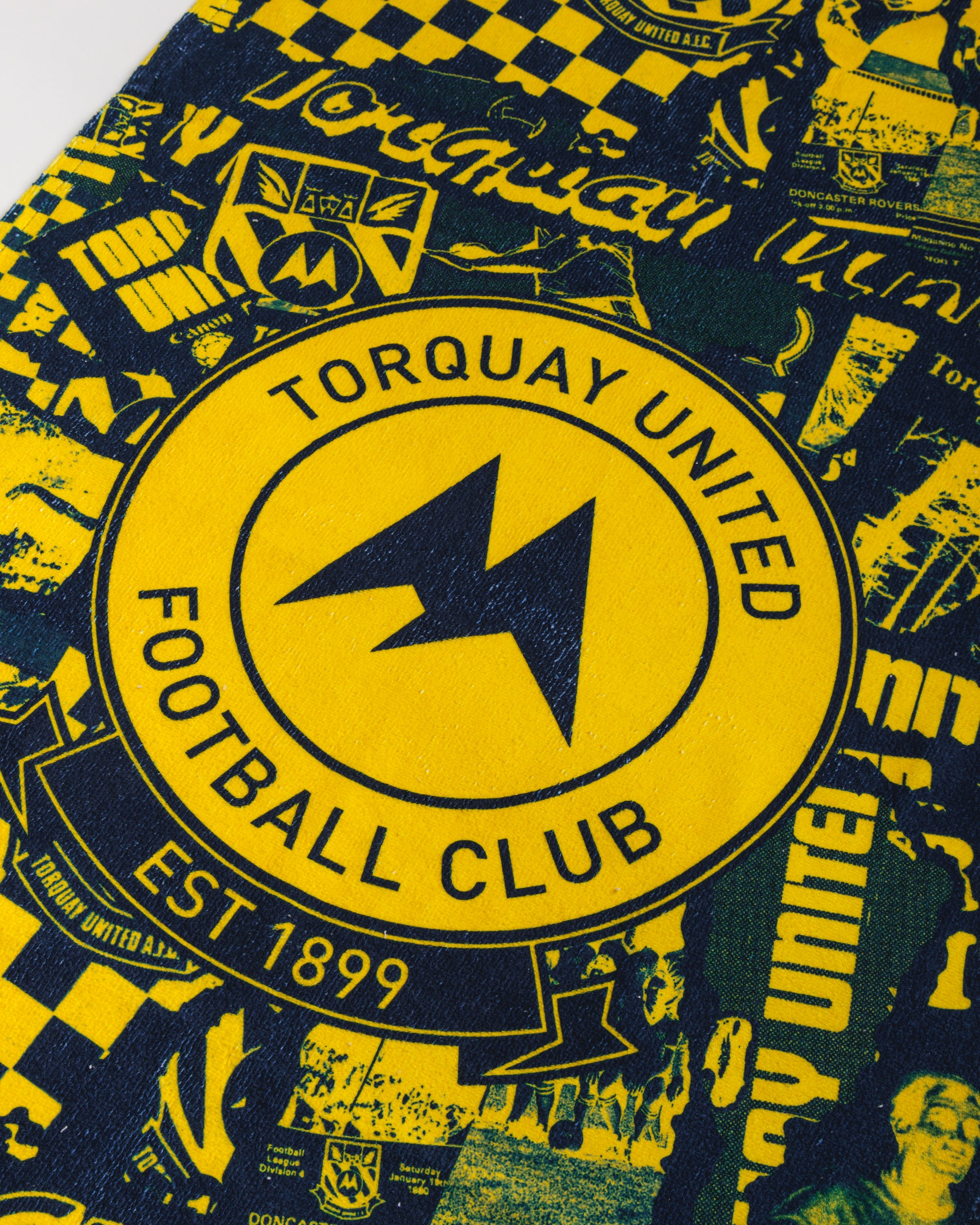 Torquay United FC 25/26 Towel Navy/Yellow