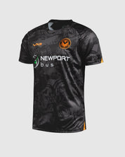 Newport County AFC 25/26 Home Warm Up Tee Black