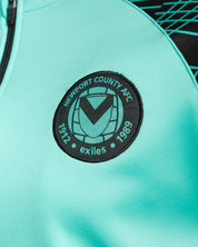 Newport County AFC 25/26 Vertex Zip Up Hoodie Aruba/Blue Coral