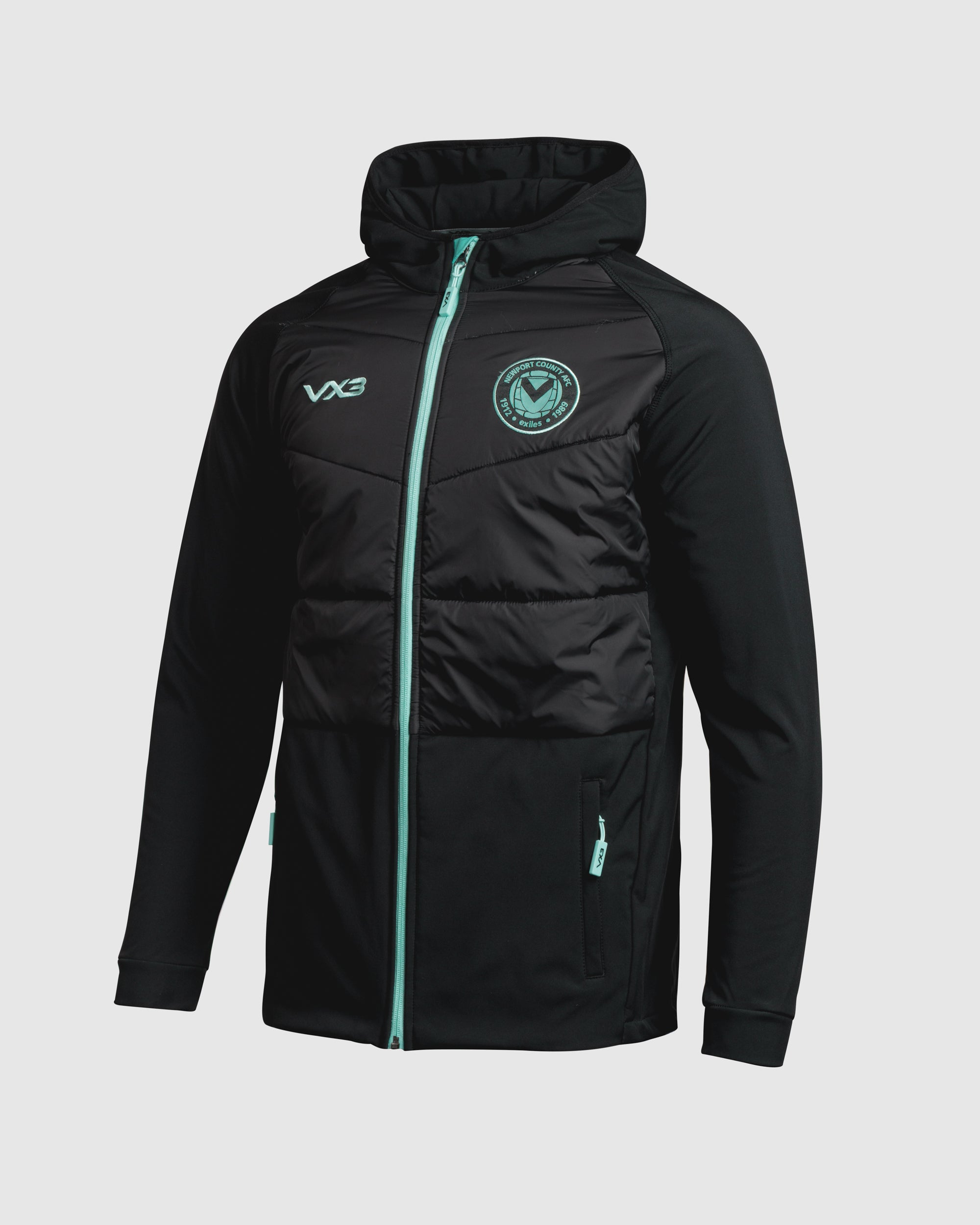 Newport County AFC 25/26 Tempest Hybrid Jacket Black