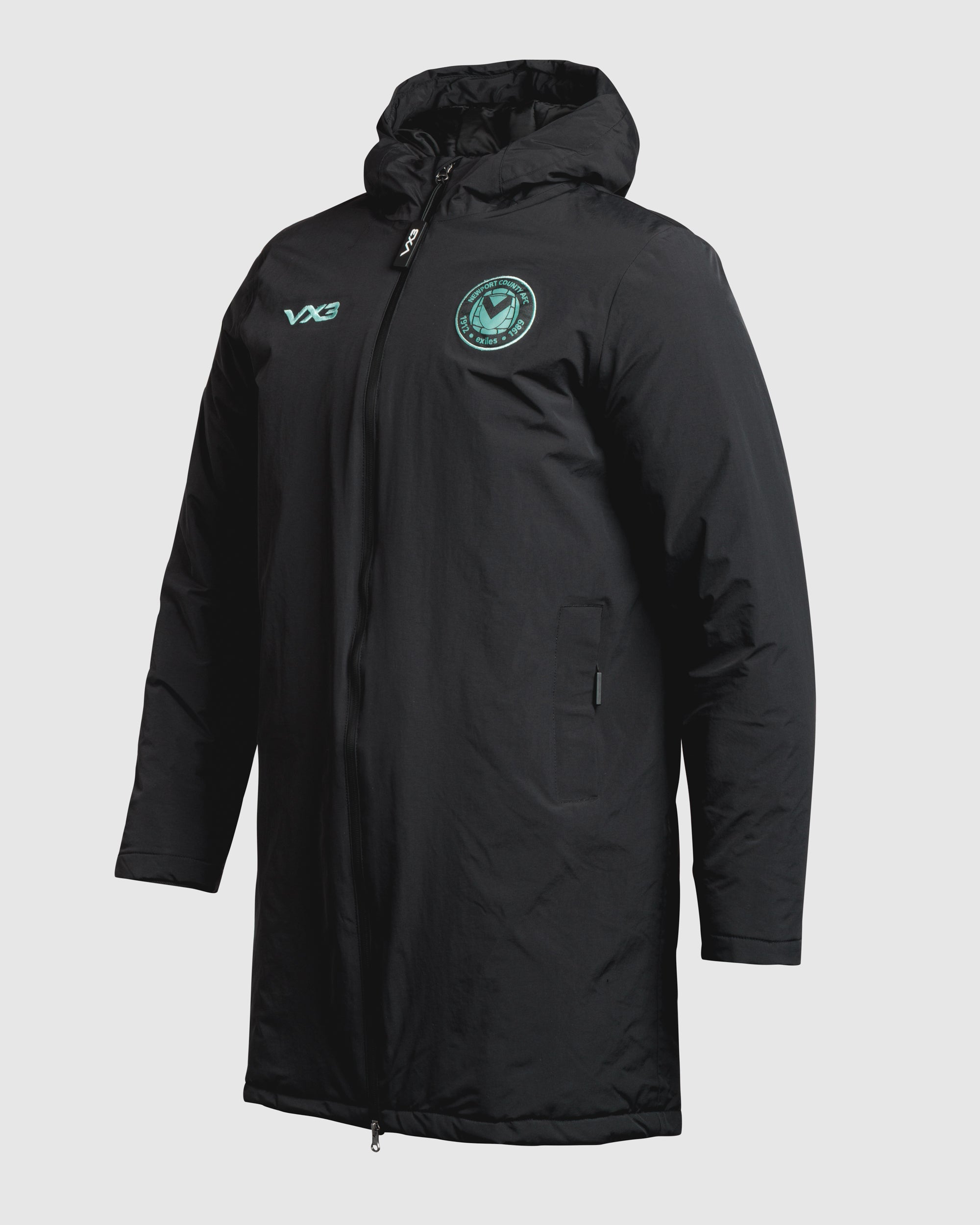Newport County AFC 25/26 Managers Jacket Black