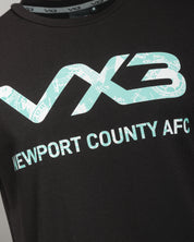 Newport County AFC 25/26 Invicta Tee Black/Aruba