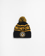Newport County AFC 25/26 Bobble Hat Black/Amber