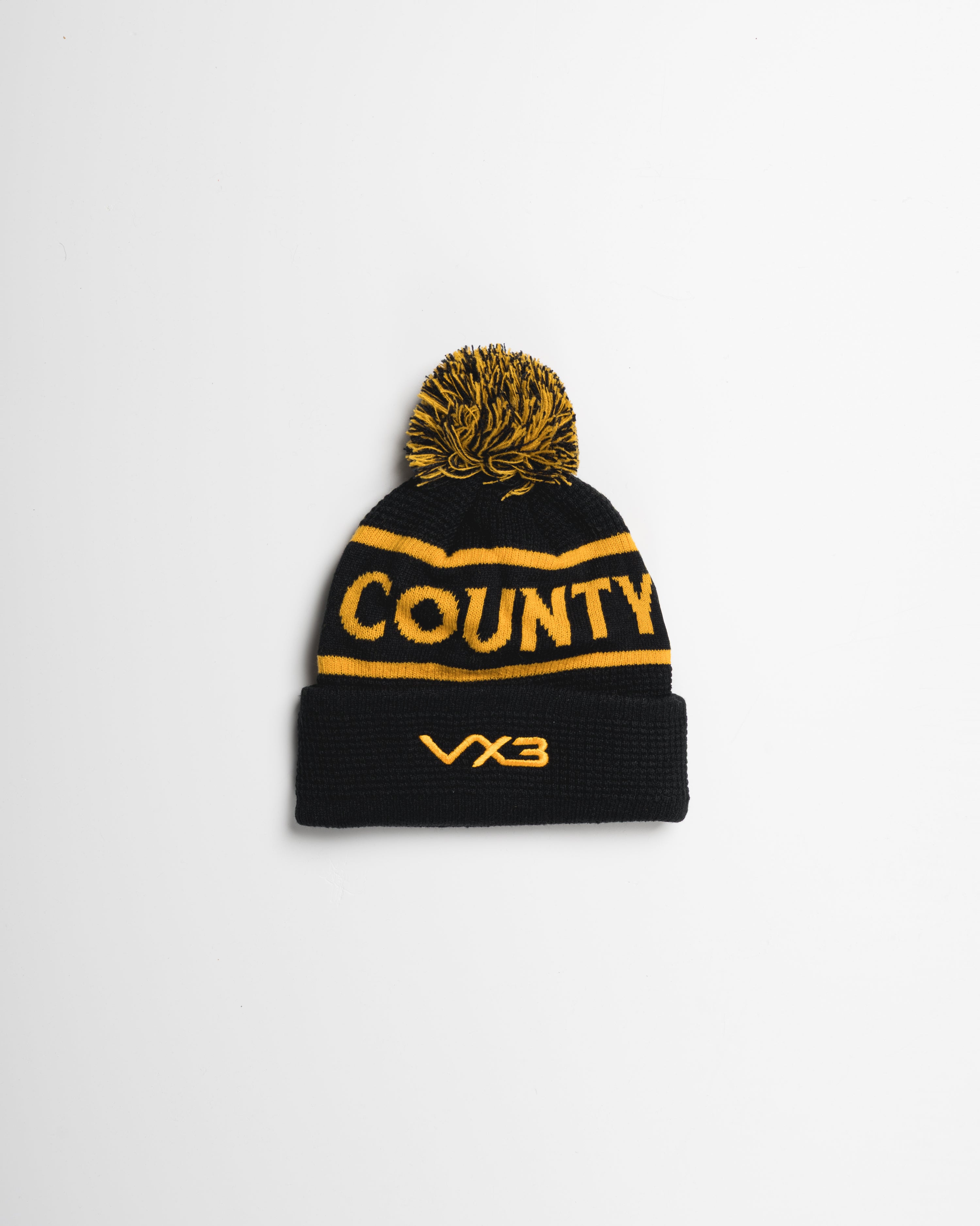 Newport County AFC 25/26 Bobble Hat Black/Amber