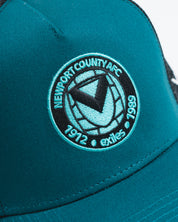 Newport County AFC 25/26 Trucker Cap Blue Coral/Black