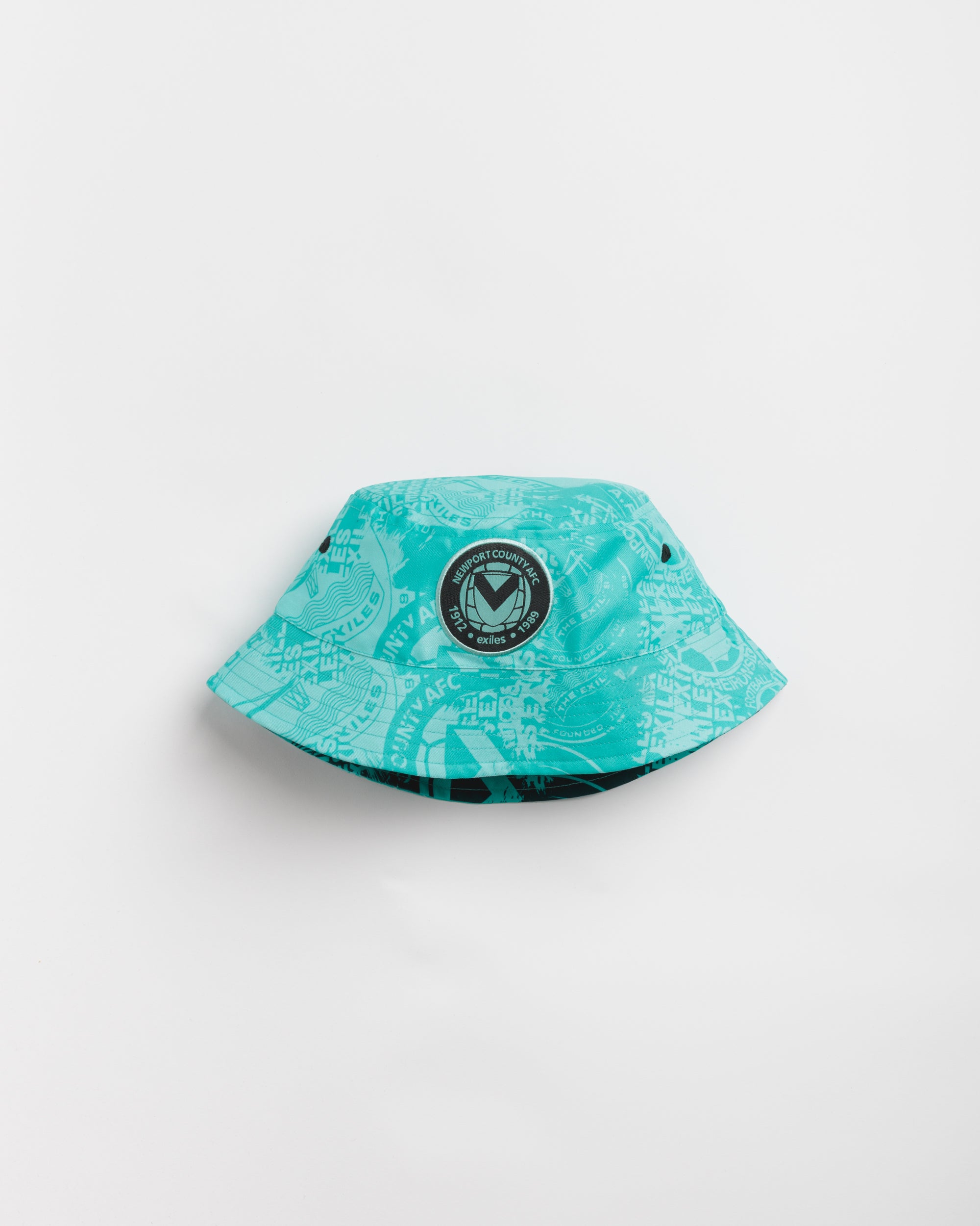 Newport County AFC 25/26  Reversible Bucket Hat	Aruba/Blue Coral