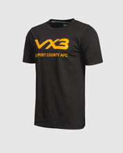 Newport County AFC 25/26 Invicta Tee Black/Amber