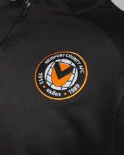 Newport County AFC 25/26 Vertex Half Zip Black/Amber