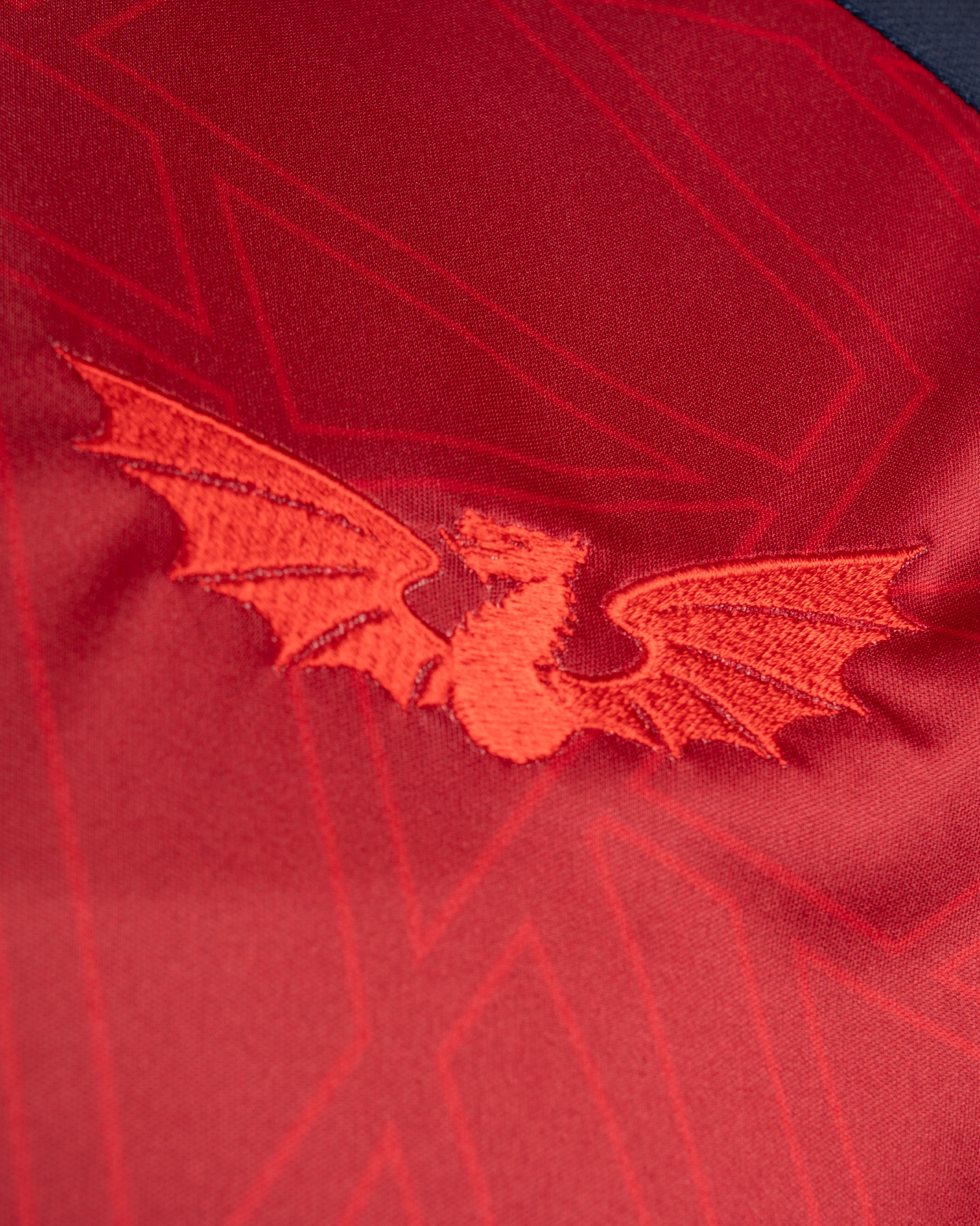 Scarlets 25/26 Vertex Training Tee  Youth Deep Red/Navy/Bright Red