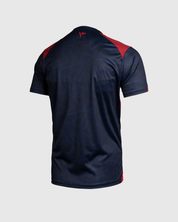 Scarlets 25/26 Vertex Training Tee  Youth Navy/Deep Red/Bright Red