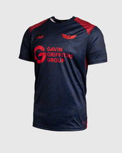 Scarlets 25/26 Vertex Training Tee  Youth Navy/Deep Red/Bright Red