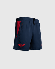 Scarlets 25/26 Vertex Gym Shorts Youth Navy/Bright Red