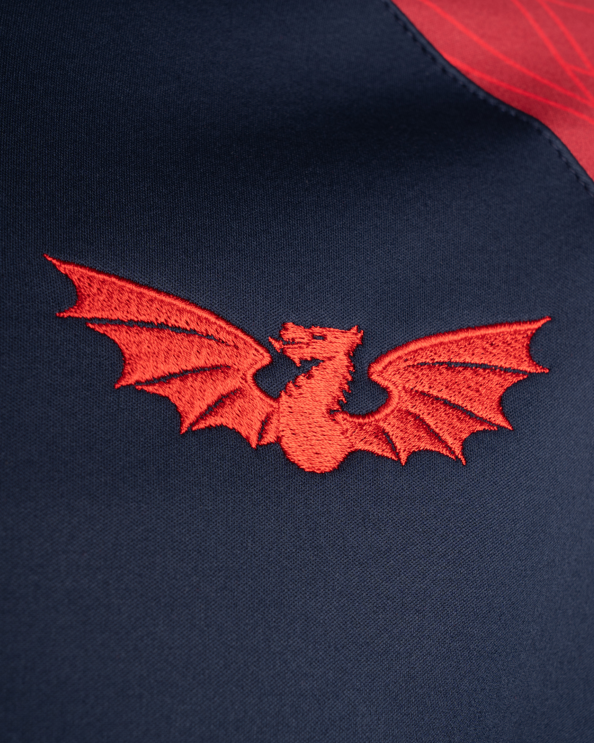 Scarlets 25/26 Vertex Training Hoodie Youth Navy/Deep Red/Bright Red
