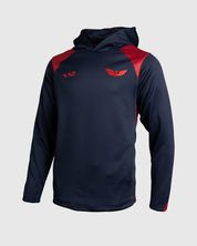 Scarlets 25/26 Vertex Training Hoodie Youth Navy/Deep Red/Bright Red