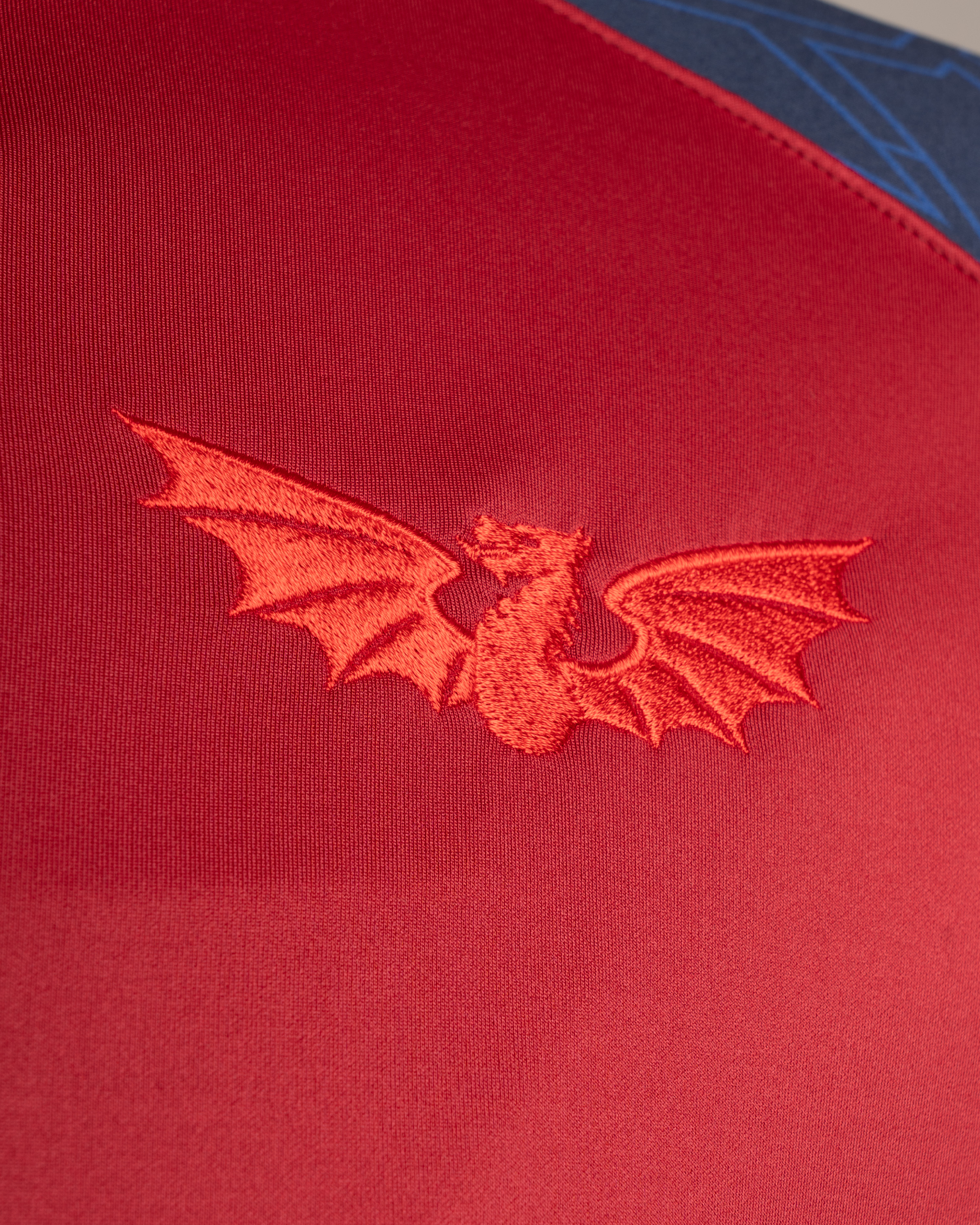 Scarlets 25/26 Vertex Half Zip Top Womens Deep Red/Navy/Bright Red