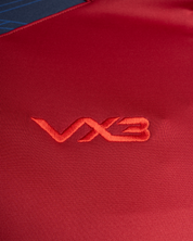 Scarlets 25/26 Vertex Half Zip Top Womens Deep Red/Navy/Bright Red