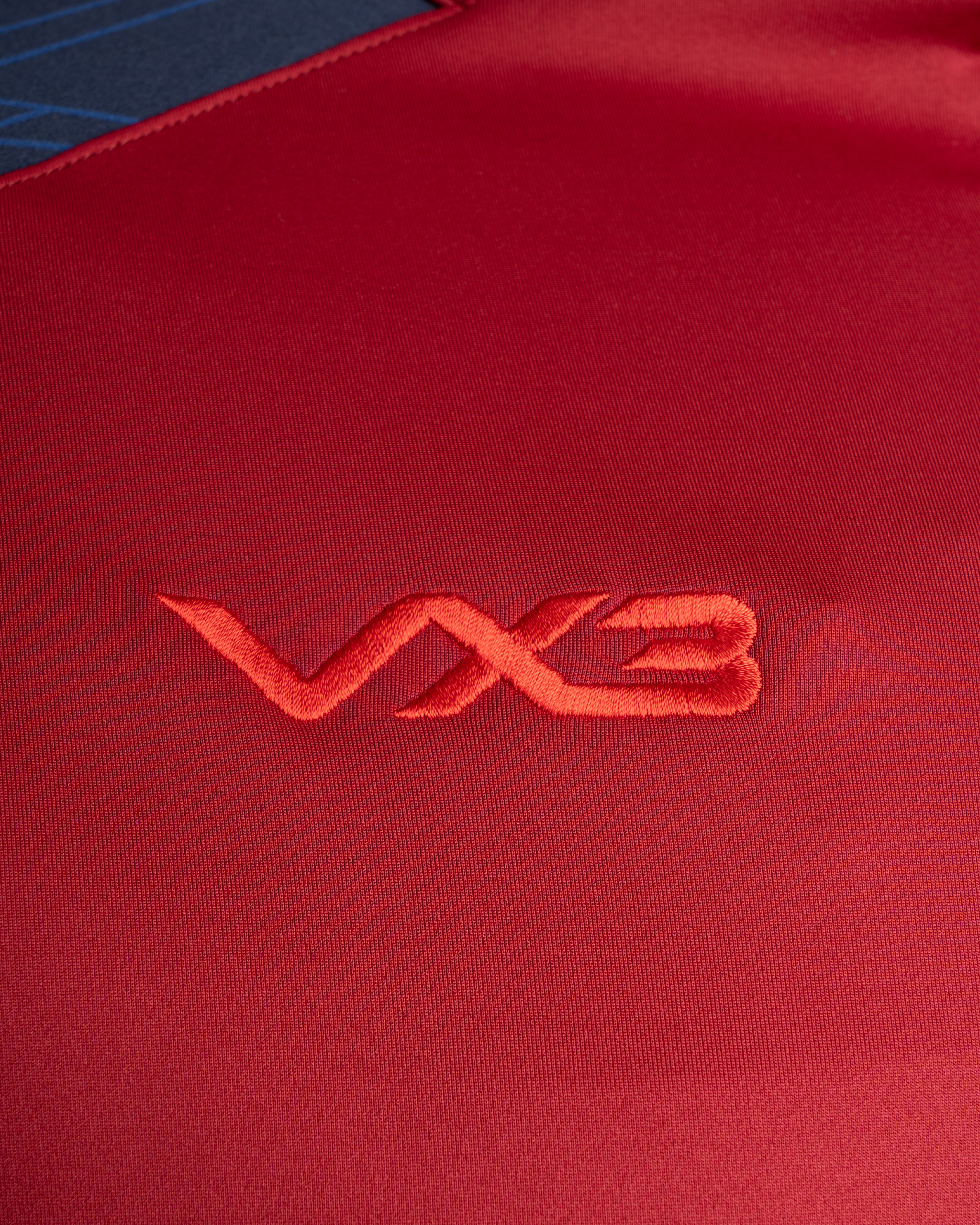 Scarlets 25/26 Vertex Half Zip Top Womens Deep Red/Navy/Bright Red