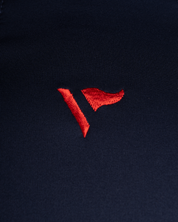 Scarlets 25/26 Vertex Half Zip Top Youth Navy/Deep Red/Bright Red
