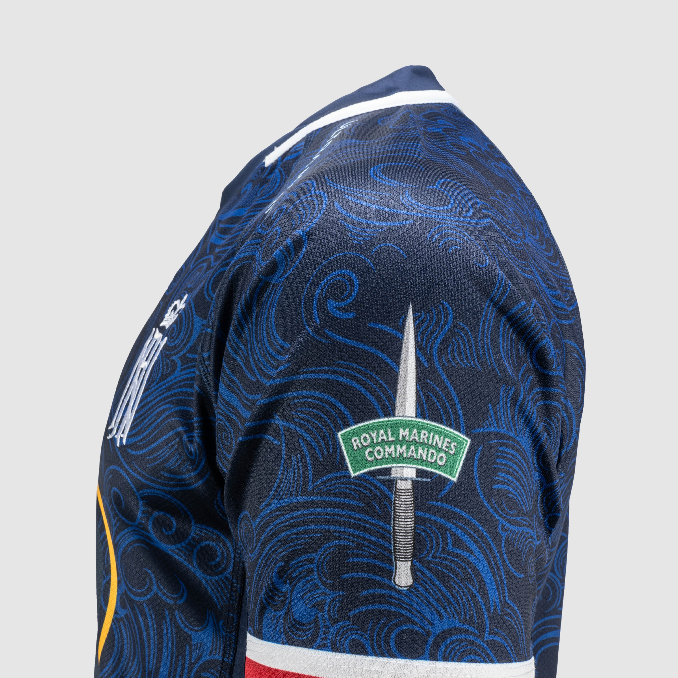 Royal Navy Rugby Replica Marine Nationale Elite Rugby Shirt Arrow Collar Womens
