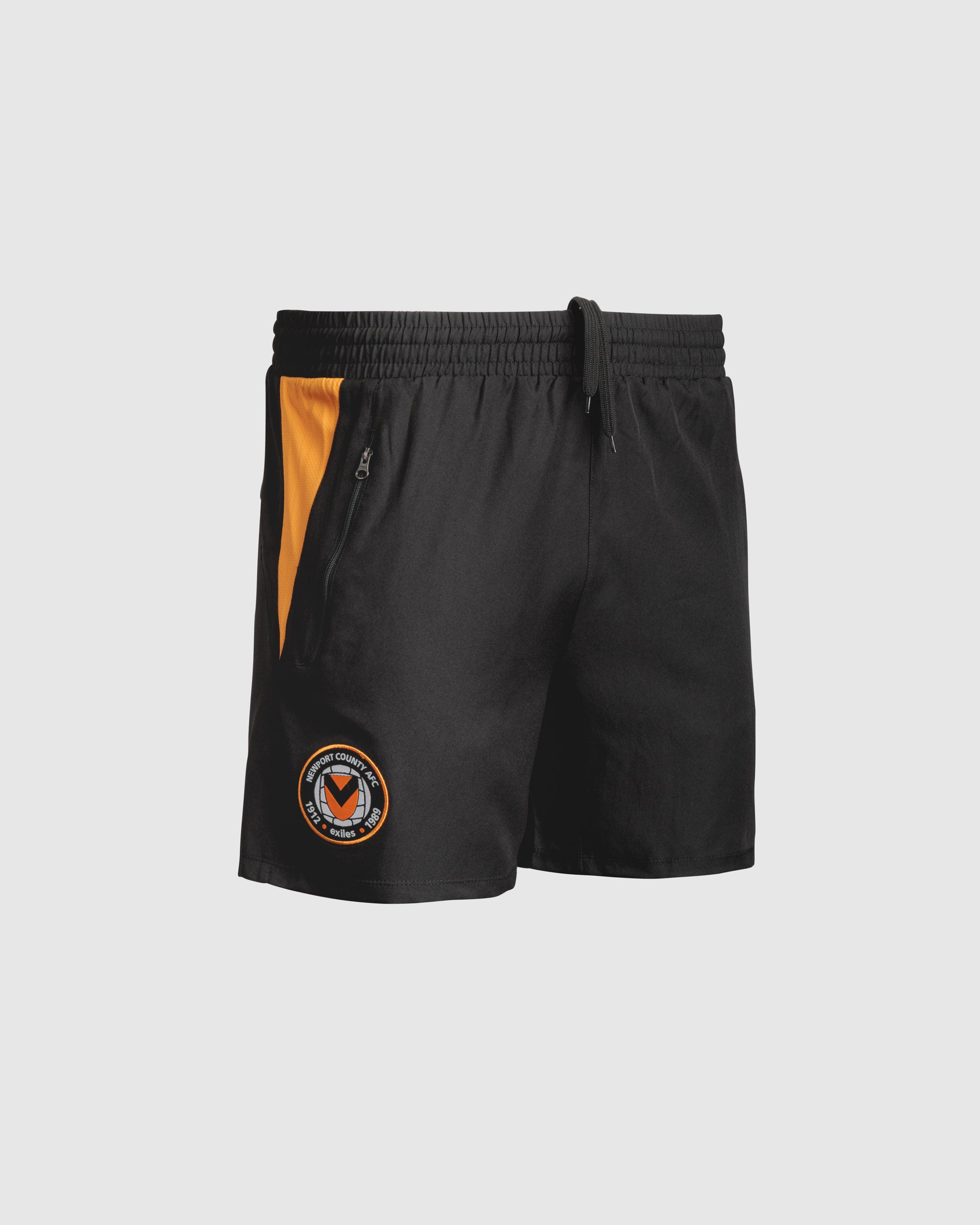 Newport County AFC 25/26 Vertex Gym Shorts Black/Amber