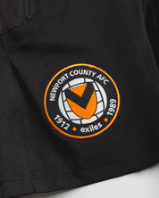 Newport County AFC 25/26 Vertex Gym Shorts Black/Amber