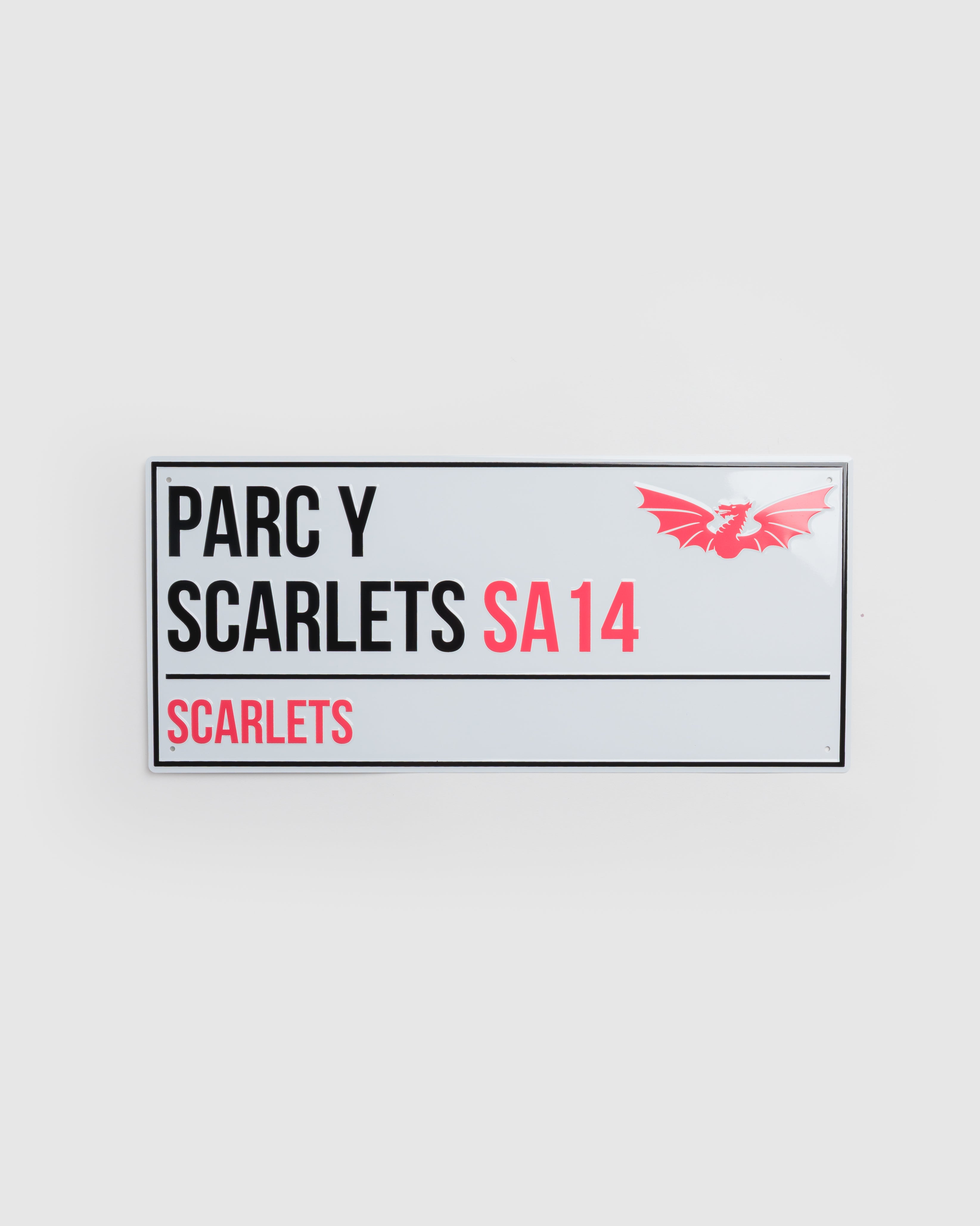 Scarlets Stadium Street Sign