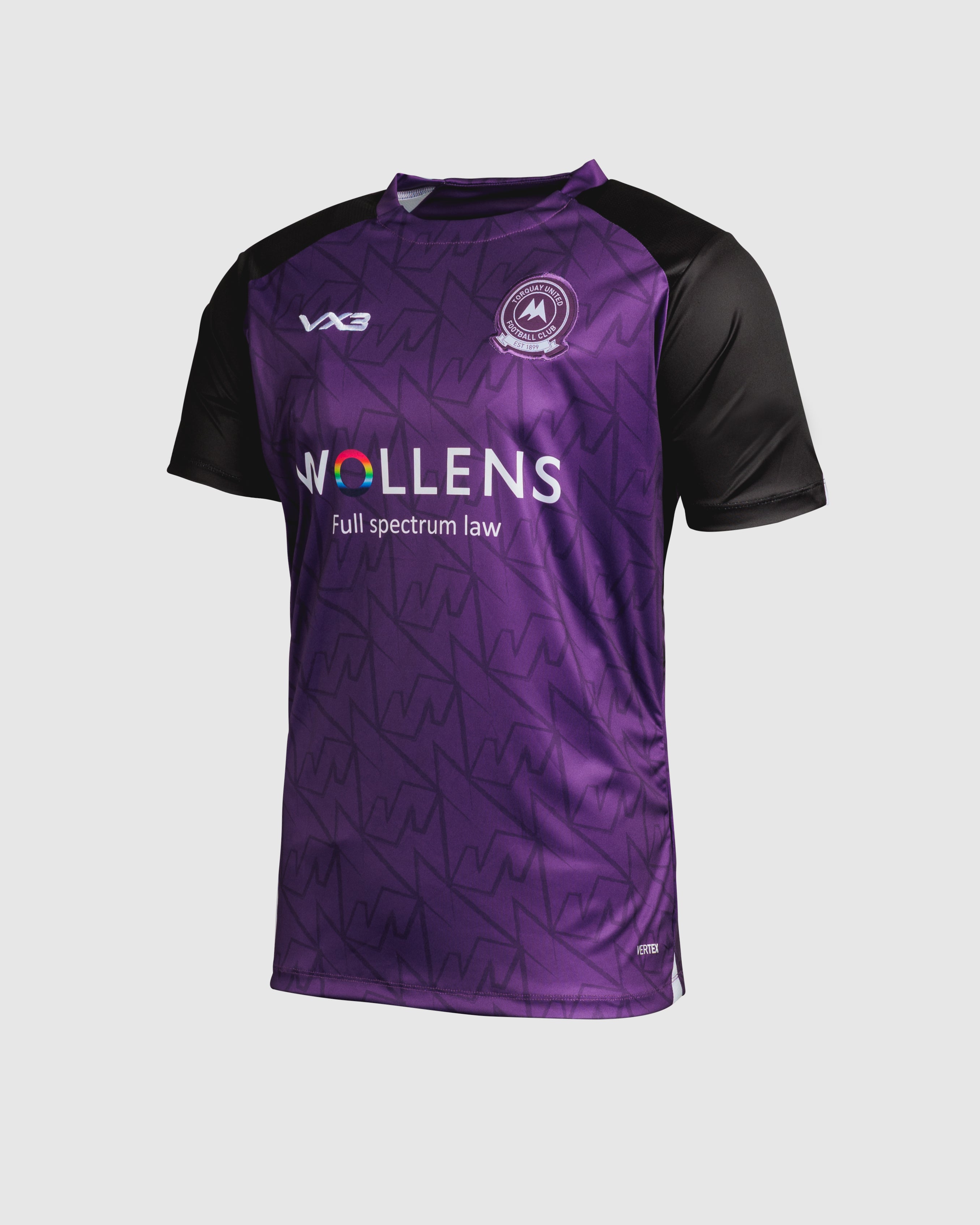 Torquay United FC 25/26 Third Training Tee Purple/Black