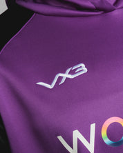 Torquay United FC 25/26 Third Training Hoodie Purple/Black