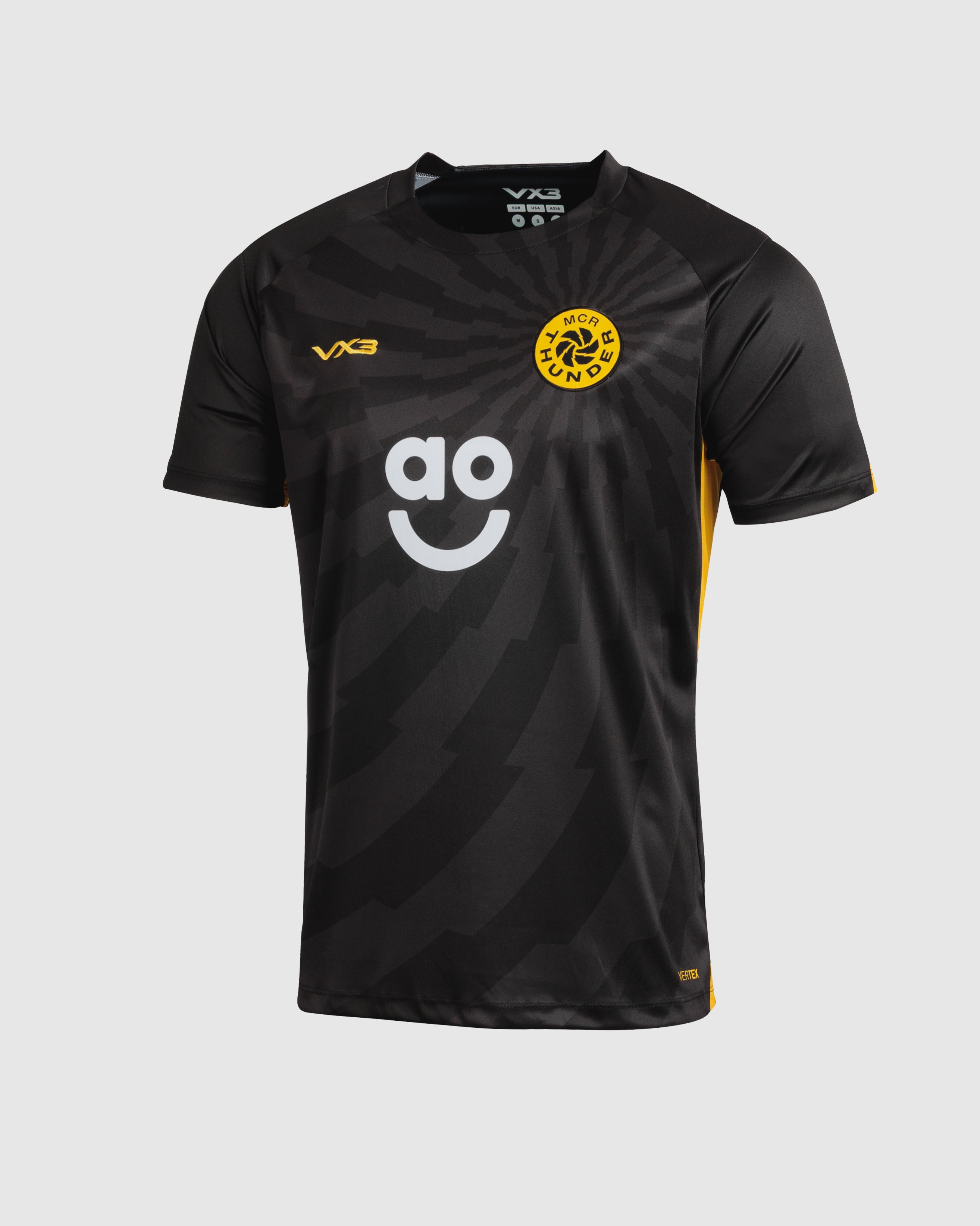 Manchester Thunder 2026 Training Tee Black/Yellow