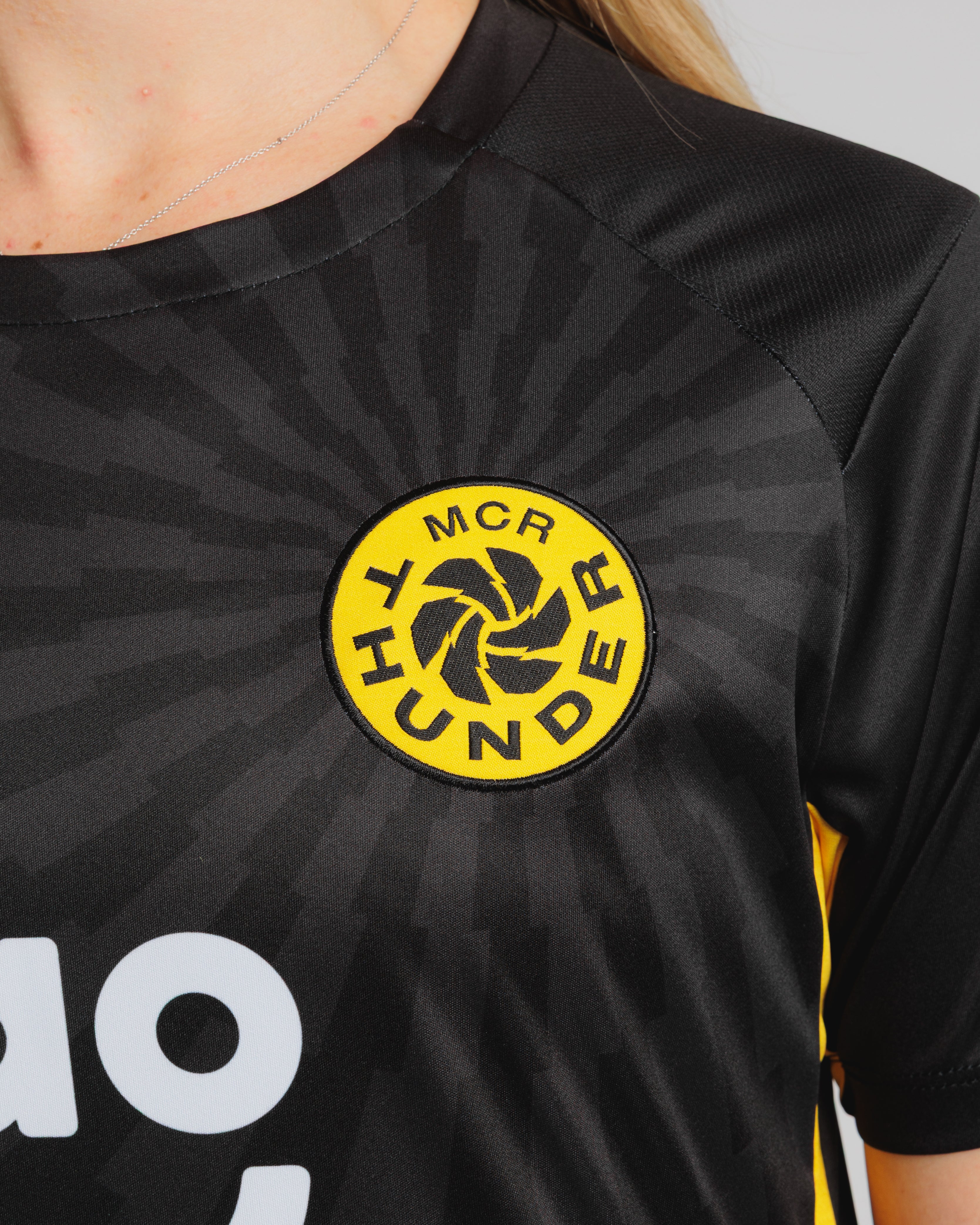 Manchester Thunder 2026 Training Tee WOMENS Black/Yellow