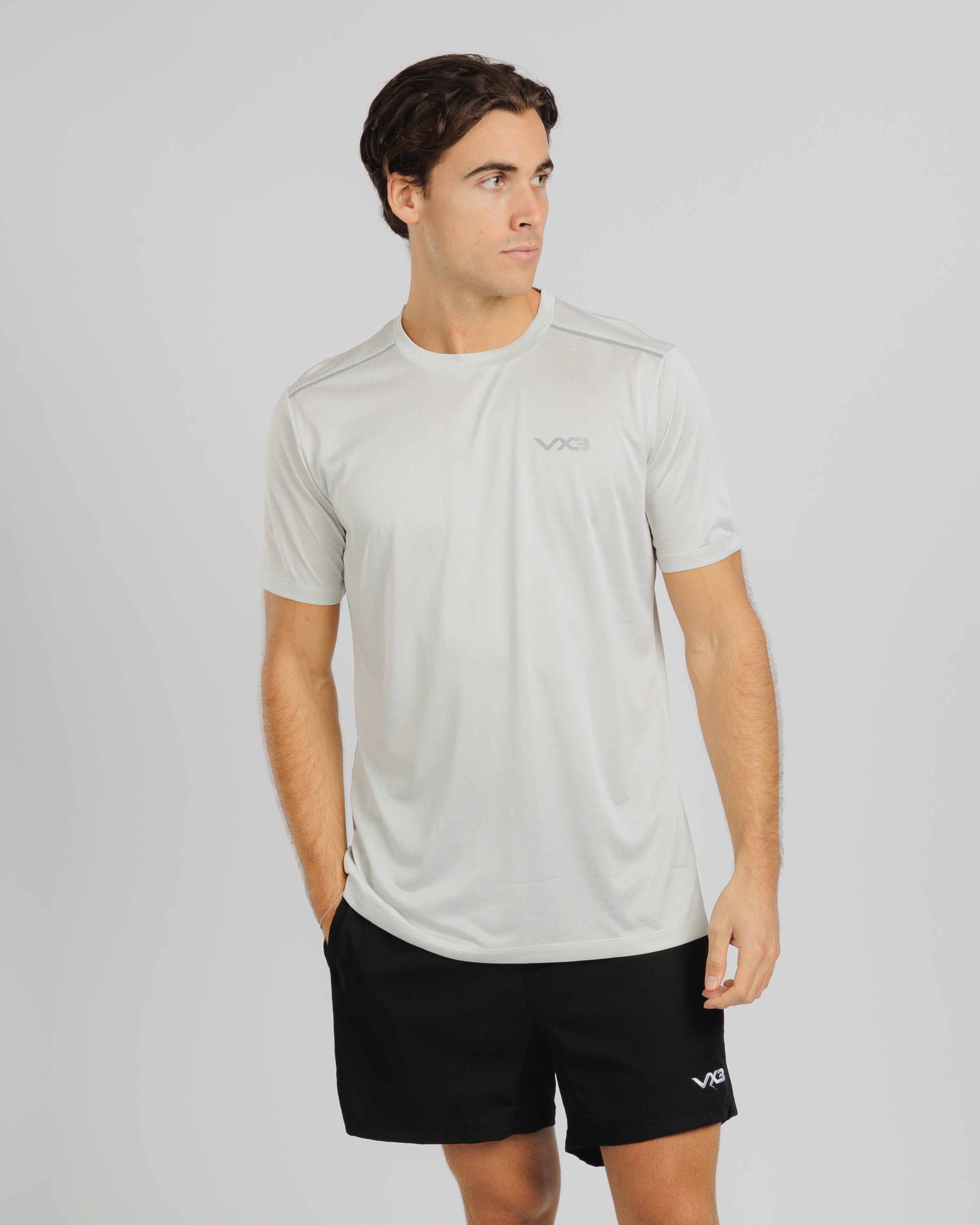 Aerolite Tee - Stone Grey Marl