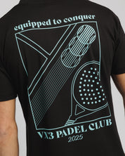 Padel Club Tee Black/Aruba